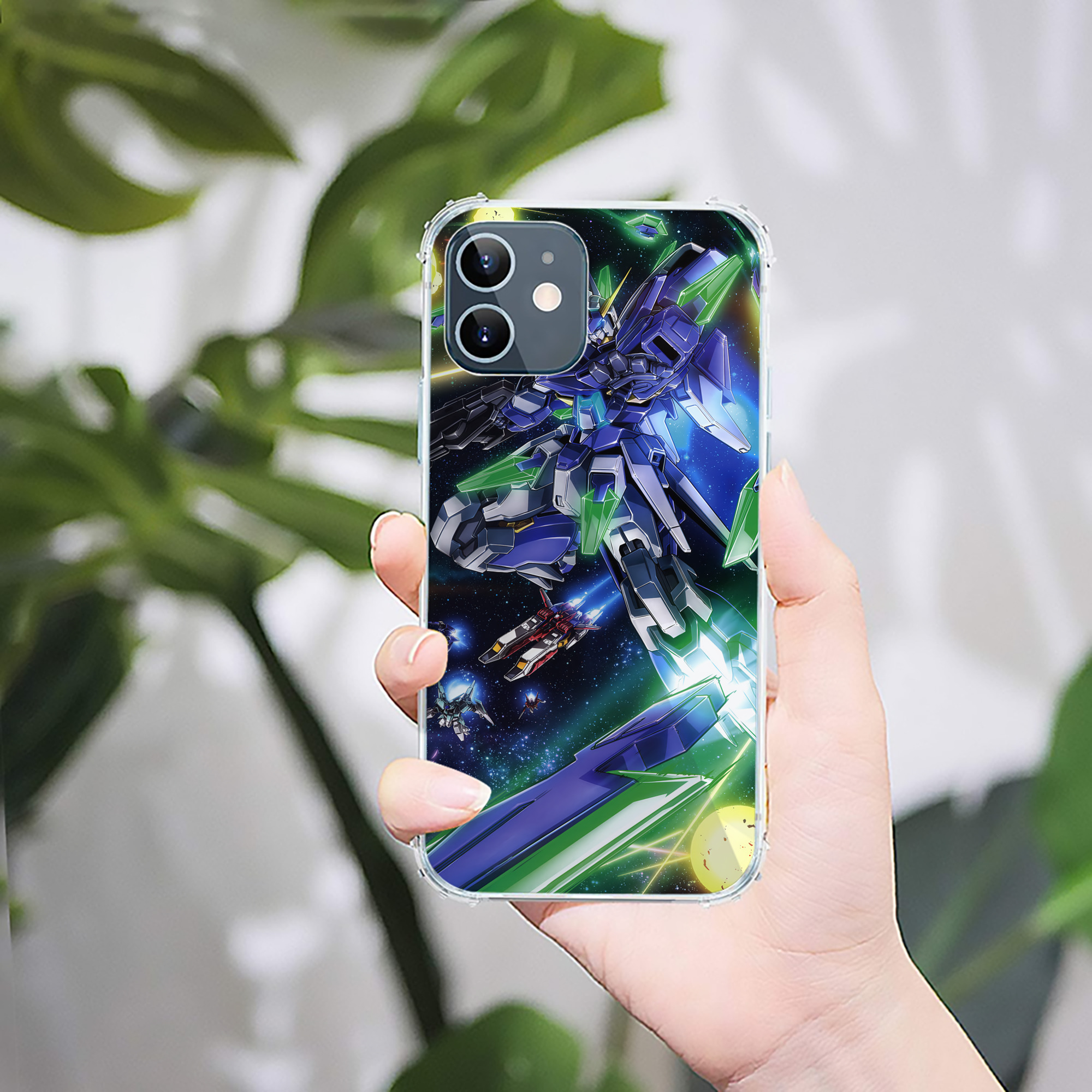 （画像用） 機動戦士ガンダム Mobile Suit Gundam 【iPhone 12シリーズ対応】透明スマホケース（クリアソフトケース）